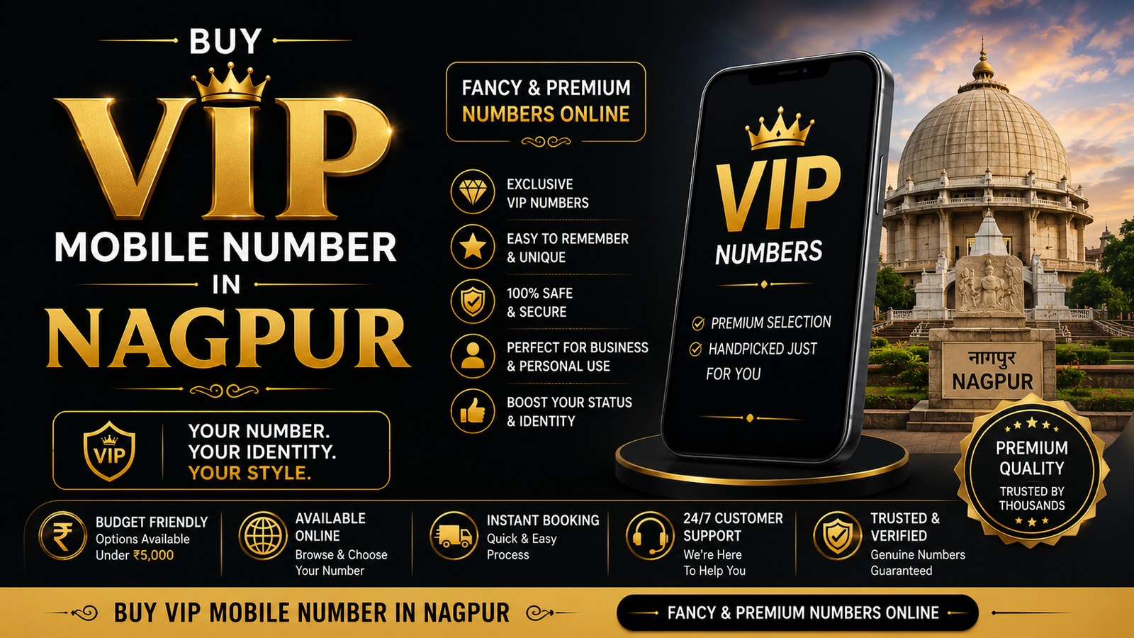 Buy VIP Mobile Number in Nagpur | Fancy & Premium Numbers Online