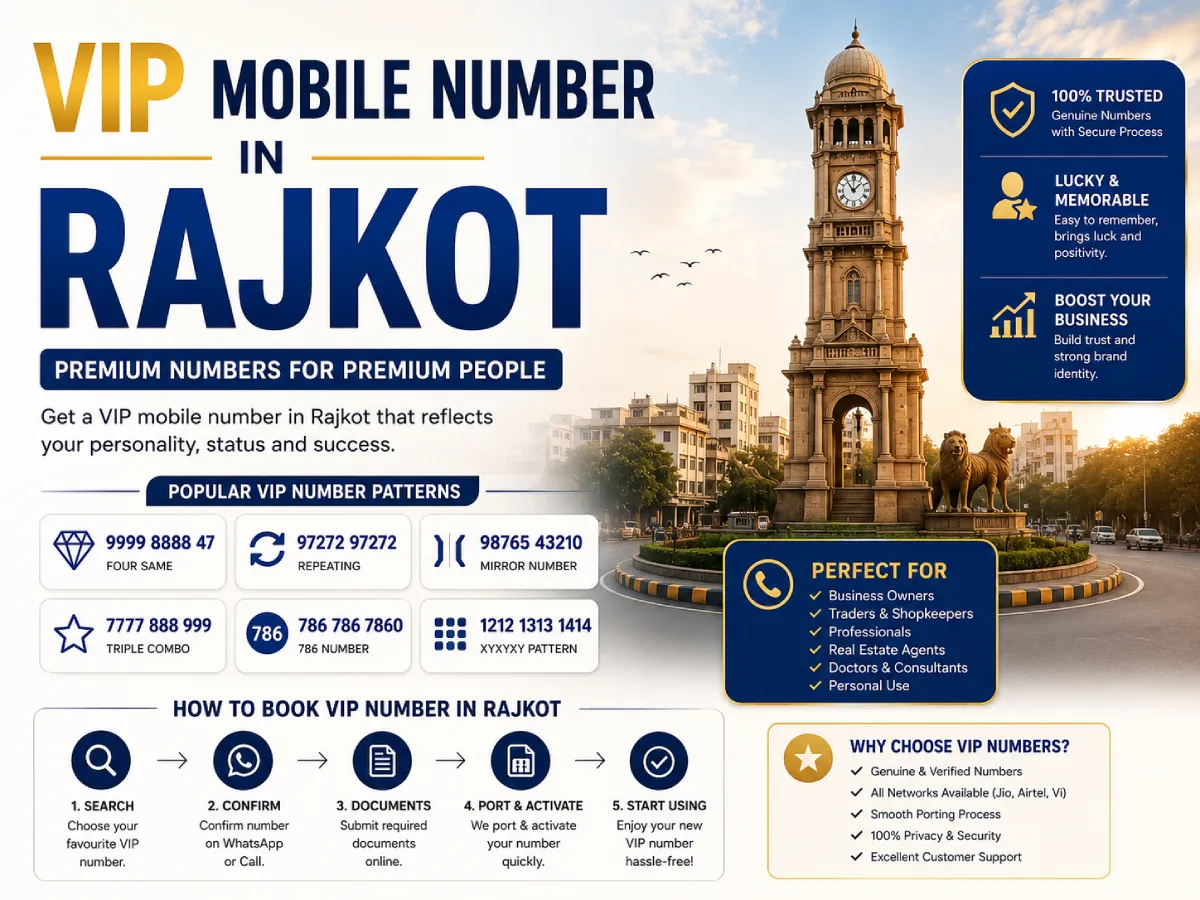 VIP Mobile Number in Rajkot | Buy Fancy & Premium Numbers Online