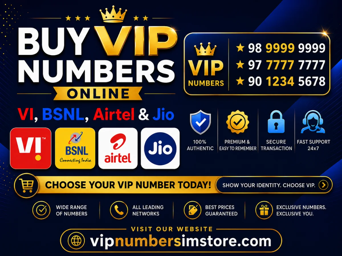 Buy Vi, BSNL, Vodafone & Jio VIP Numbers Online: Complete Guide to Premium Mobile Numbers