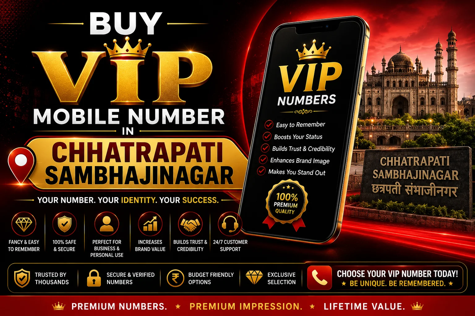 Buy VIP Mobile Number in Chhatrapati Sambhajinagar | Fancy & Premium Numbers Online