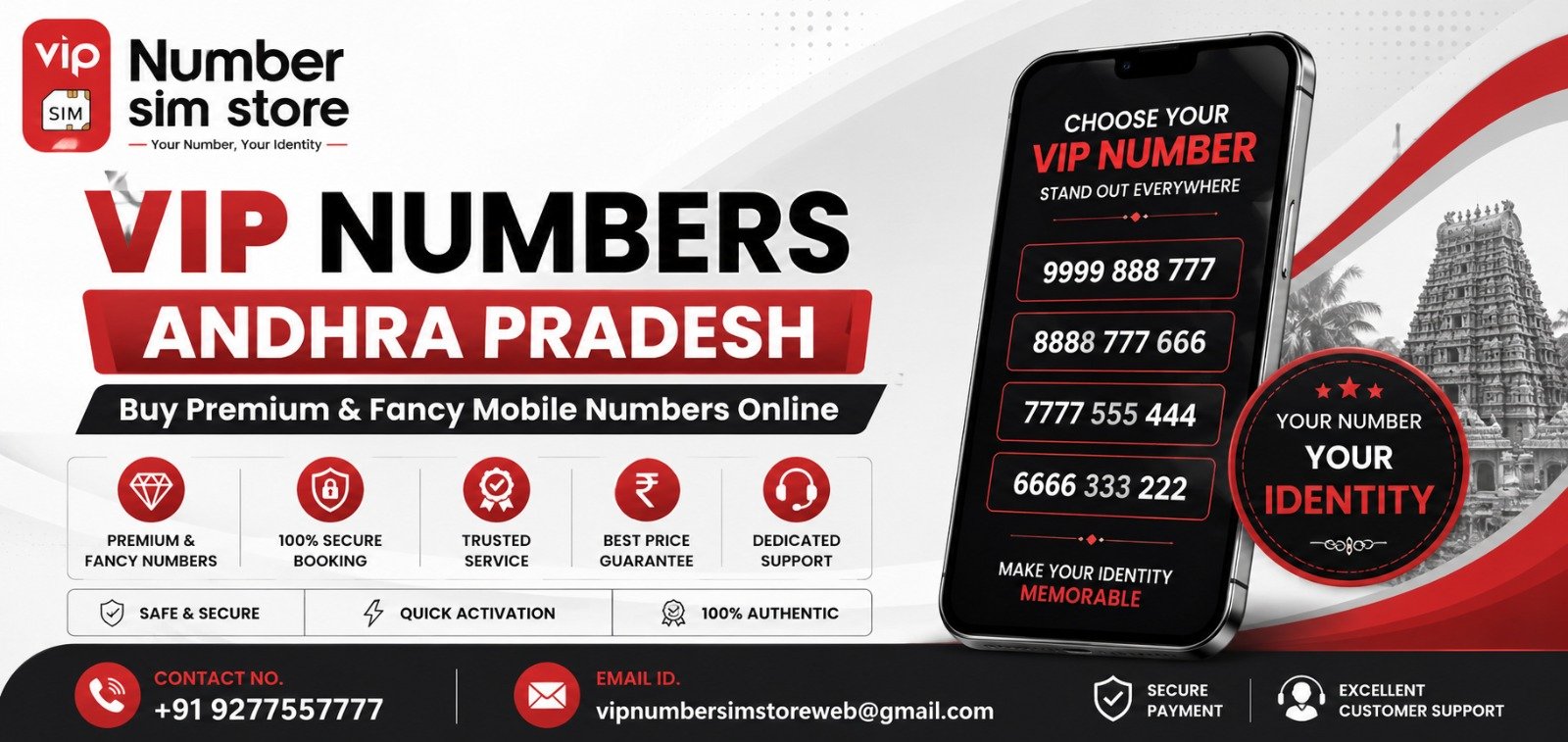VIP Number Andhra Pradesh – Buy Premium & Fancy Mobile Numbers Online