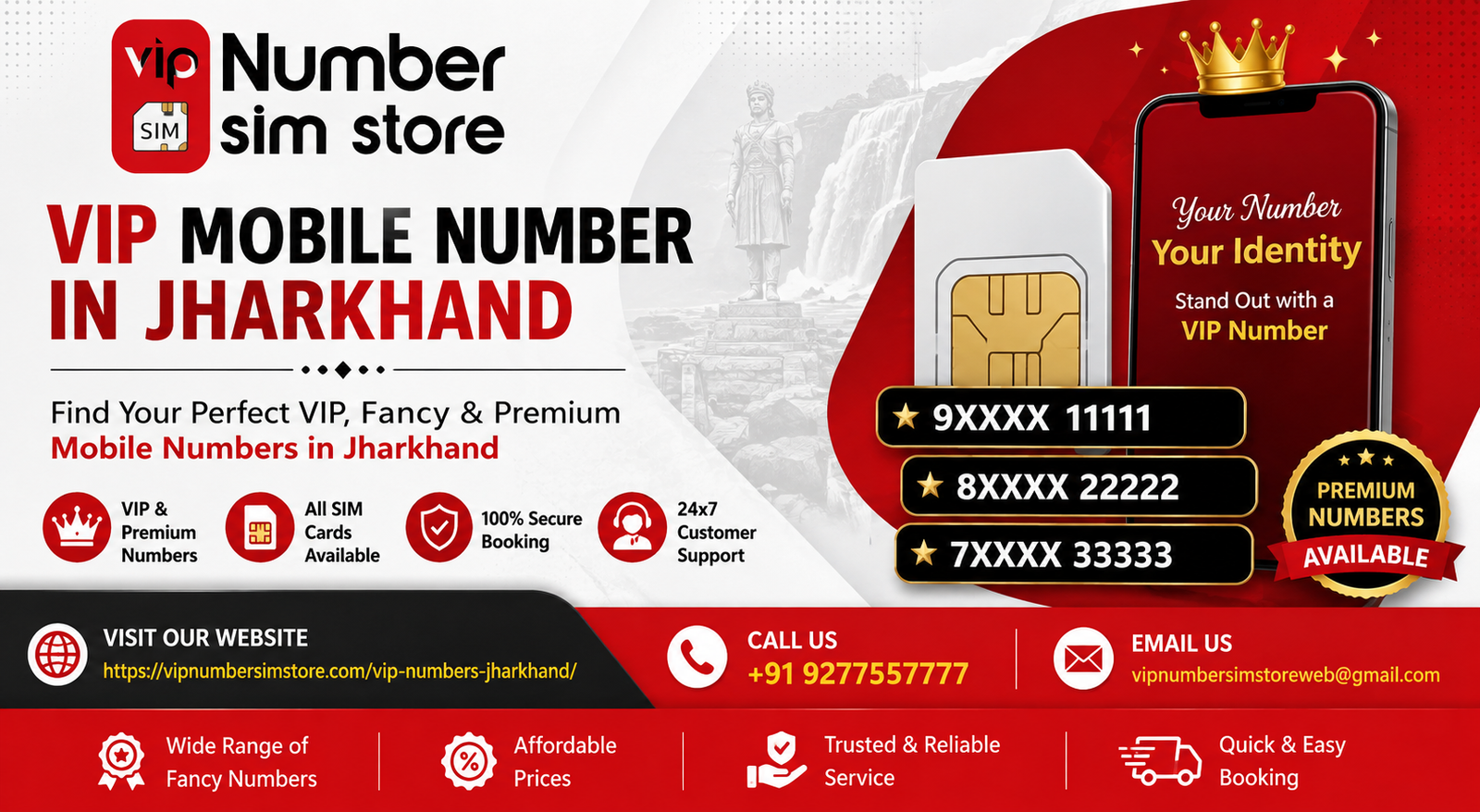 VIP Mobile Number in Jharkhand – Buy Fancy & Premium Numbers Online